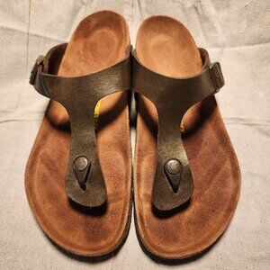 Birkenstock Gizeh Birko-flor Metallic Brown 41EU, 10.5W, 8.5M